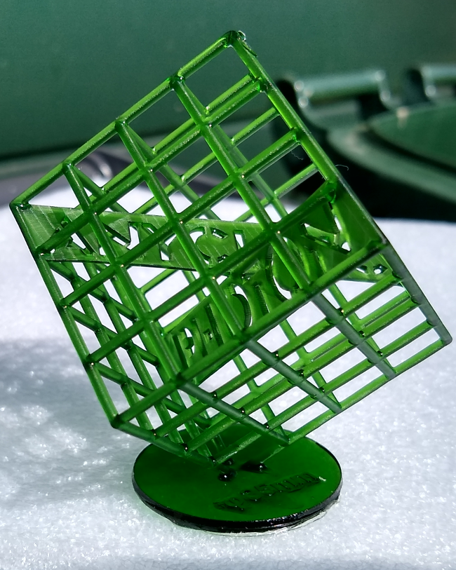 Cubic lattice on its stand